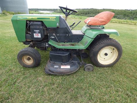 dunkle auction services  op  turf trac lawn tractor  cut sn