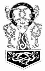 Norse Coloring Gods Mythology Viking Asatru Pages Symbols Goddesses Pagan Printable Jewelry Designs Celtic Tattoo Kb sketch template