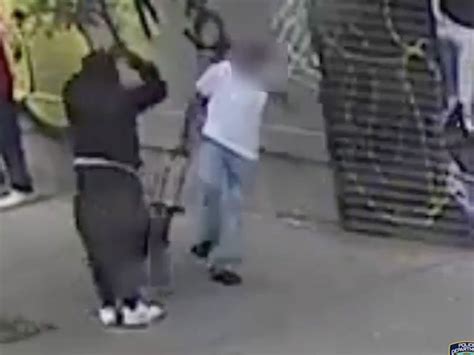 video 76 year old shoved to ground by brooklyn driver cops say bed