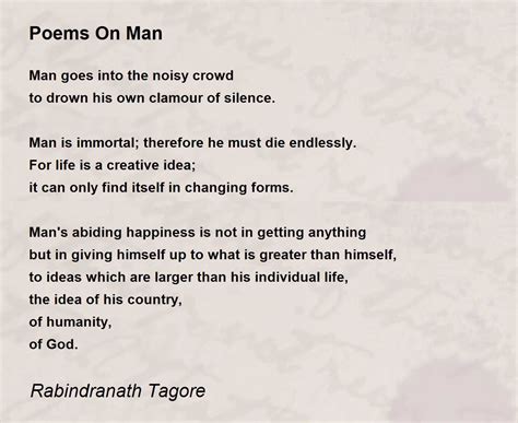 poems  man poem  rabindranath tagore poem hunter