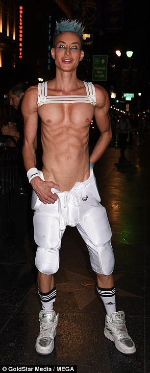 Human Ken Doll Shows His Abs In Halloween Costume Fow 24