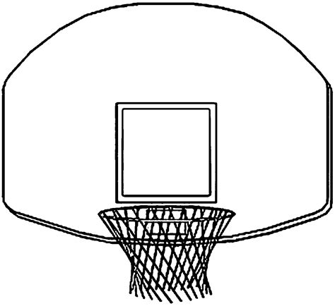 basketball net coloring page coloring home