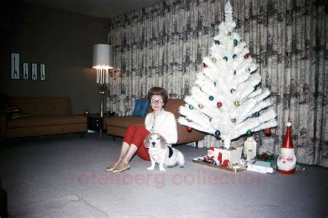 mid century women enjoying aluminum christmas trees flashbak