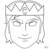 Prinz Maske Ausdrucken Prinzessin sketch template