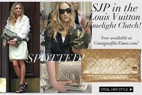 sarah jessica parker style get her louis vuitton limelight clutch as seen in sex and the city the