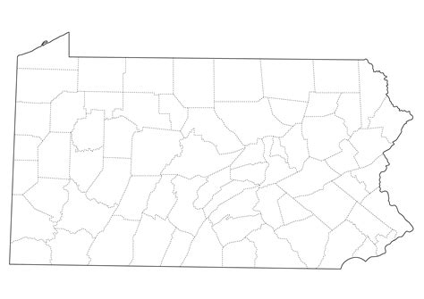 zukedesign blank map  pennsylvania