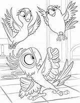 Ausmalbilder Disney Macaw Coloriage Bia Ausmalbild Dessin Carla Tiago Kohls sketch template