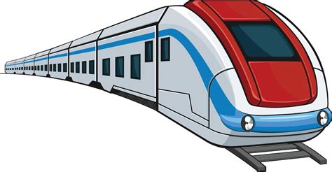 train subway express intercity cartoon vector illustration