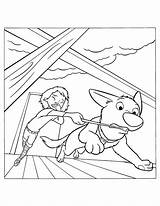 Bolt Coloring Pages Disney Dog Printable Cartoon Animated Cute Coloringpages1001 Print sketch template