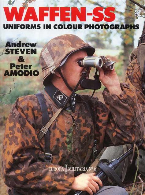 Waffen Ss German Uniform Color Photo Picture Modern History Book