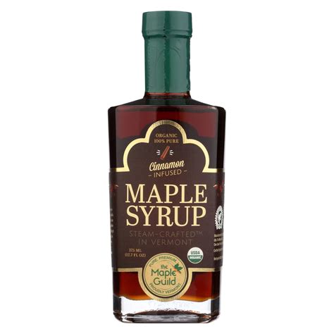 maple guild organic maple syrup cinnamon infused case