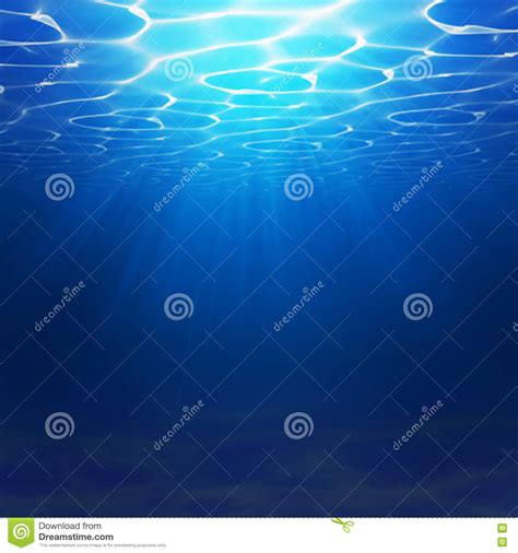 Abstract Underwater Background Illustration With Water