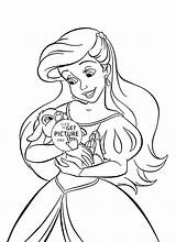 Princess Coloring Pages Disney Ariel Easy Drawing Kids Color Cute Girls Jam Cherry Printable Cartoon Print Mermaid Belle Printables Snow sketch template
