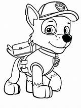 Rocky Paw Patrol Coloring Pages Col Printable Getcolorings sketch template