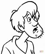 Shaggy Coloring Rogers Drawing Pages Bearded Silhouettes Scooby sketch template