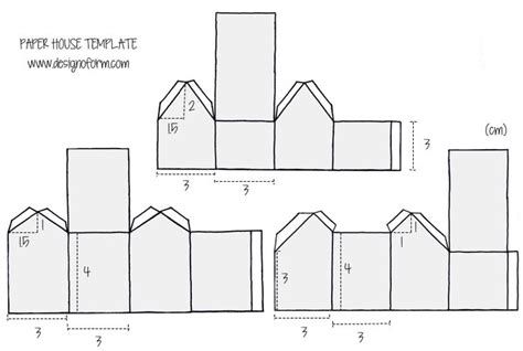 pin  winnie win  stuff   paper house template paper houses