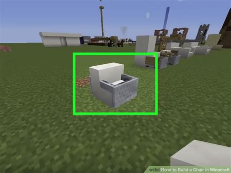 how to build a chair in minecraft 5 steps with pictures