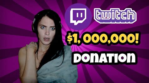 1 000 000 Donations On Twitch And Reaction Top Donations 1 Million