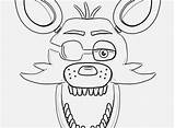 Coloring Foxy Fnaf Getcolorings Naf Sketch sketch template