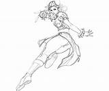 Chun Li Marvel Capcom Coloring Pages Abilities Vs sketch template