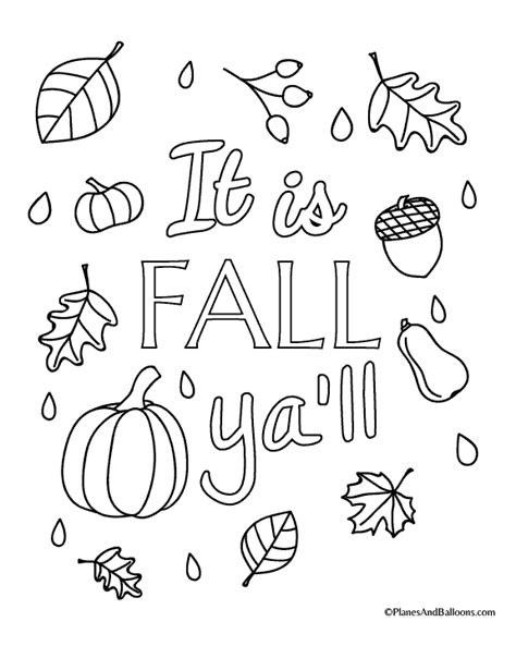 fall coloring pages  adults  include   fall art projects