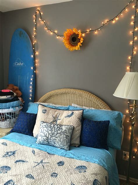 cute bedroom ideas for college sunflowers and beach theme