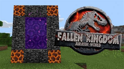 Mcpe How To Make A Portal To Jurassic World Dimension