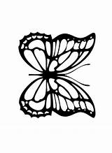Butterfly Monarch Coloring Pages Color Outline Printable Cliparts Kids Animals Butterflies Sheet Library Clipart sketch template