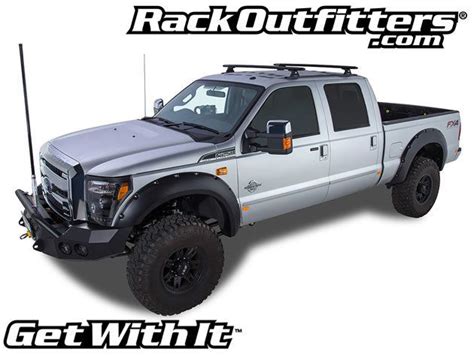 rhino rack ford   crew cab rlt vortex black bar roof rack