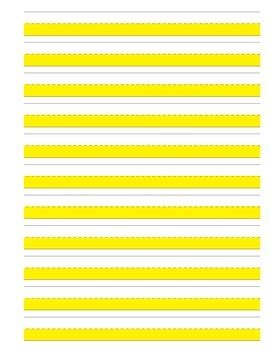 highlighted lined paper printable