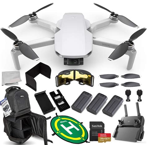 dji mavic mini portable drone quadcopter ultimate gb  battery bundle cpma