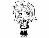 Coloring Rin Pages Kagamine Coloringcrew Users User Registered Lorna sketch template