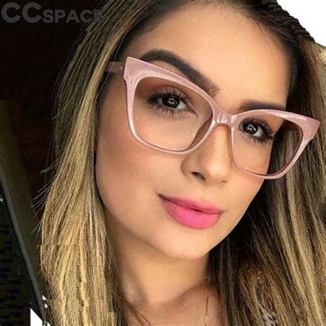 ladies cat eye glasses frames for women brand designer optical