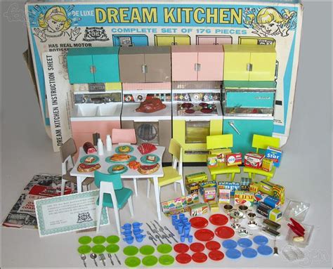 vintage 1960 s barbie deluxe reading dream kitchen set lot