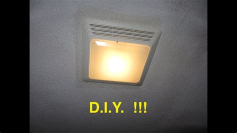 installing  bathroom fan light ez youtube
