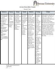literature review matrix  literature review matrix template