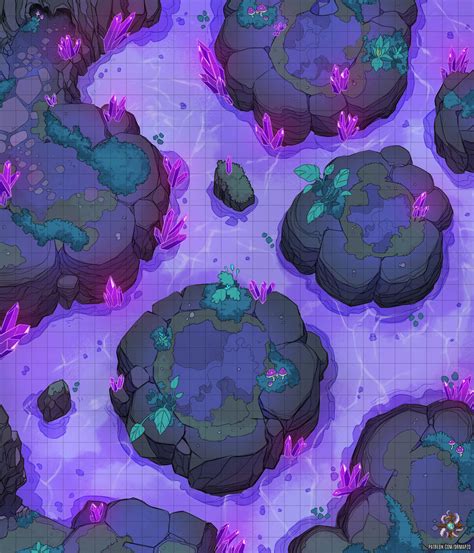 crystal cave battle map  rroll