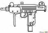Uzi Draw Guns Gun Drawings Pistols Coloring Drawing Sketch Pages Weapons Tutorials Mac надписи граффити Submachine Step Graffiti Tattoos татуировки sketch template