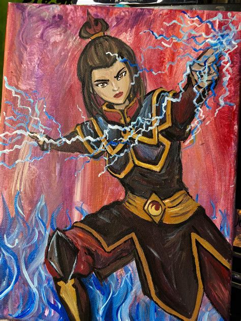 My Azula Painting I Did Last Night Any Constructive Criticism Is