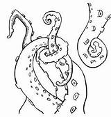 Octopus Tentacles Kraken Depositphotos sketch template