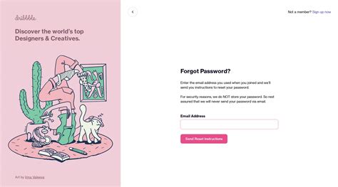 Forgot Password Page With Email Form Ui Ux Patterns