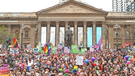 Same Sex Marriage Thousands Rally In Melbourne To Support Marriage