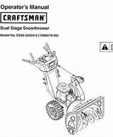 C950 Craftsman Snowblower Manual Stage Series 1150 Dual Parts Snowthrower sketch template