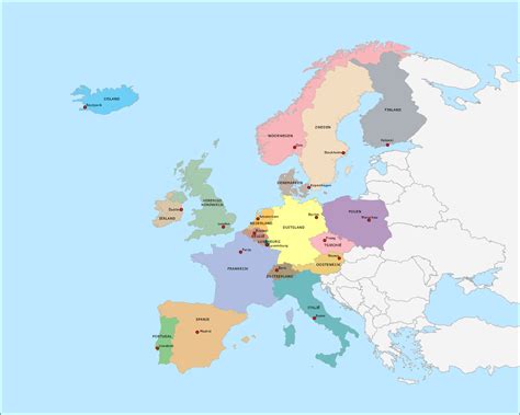 topografie landen en hoofdsteden van europa deel  wwwtopomanianet
