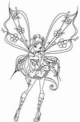Fairy Coloring Cute Pages Butterfly Getdrawings sketch template