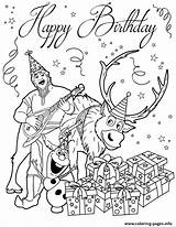 Coloring Pages Sven Colouring Olaf Party Kristoff Having Bday Frozen Birthday Printable Disney Print Color Sheets Choose Board Hmcoloringpages sketch template