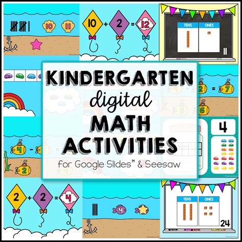 kindergarten digital math activities bundle teaching mama