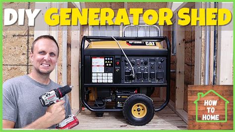 generator shed ideas diy generator enclosure youtube