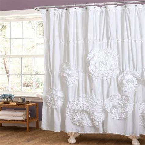 Ruffle Shower Curtain A Touch Of Romance For Your Bathroom