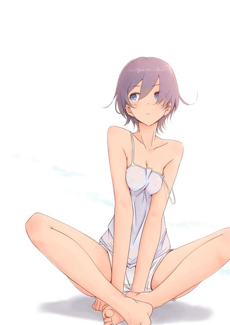 Short Hair Original Characters Manga No Bra Anime